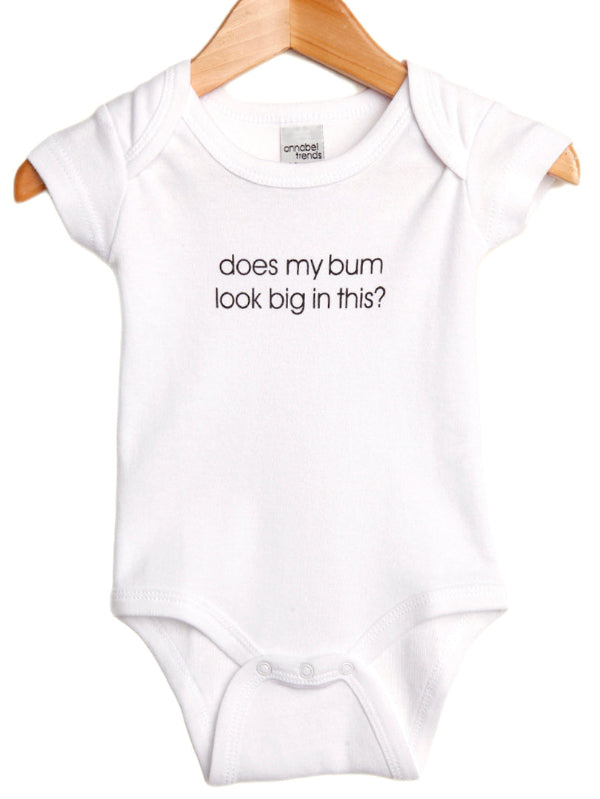 Babytalk Growsuits features the witty statement