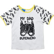 superhero short sleeve top with batman design