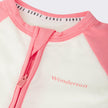 Bonds cotton baby Zip Wondersuit with two-way zip on a white background