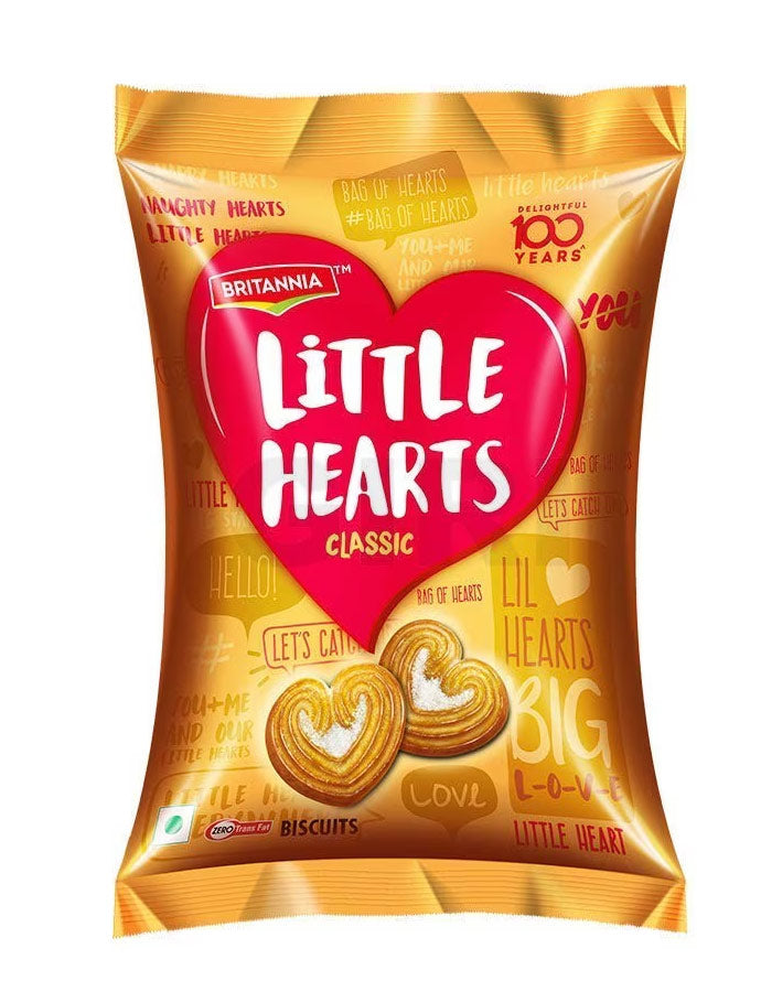 Heart-shaped pastries by Britannia Little Hearts