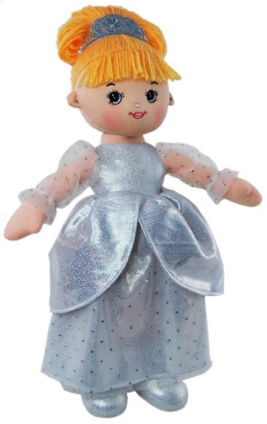 Charlotte doll with sparkly silver dress.