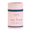 Pink travel coffee mug packaging with 'best mum ever' text and 'annabel trends' branding.