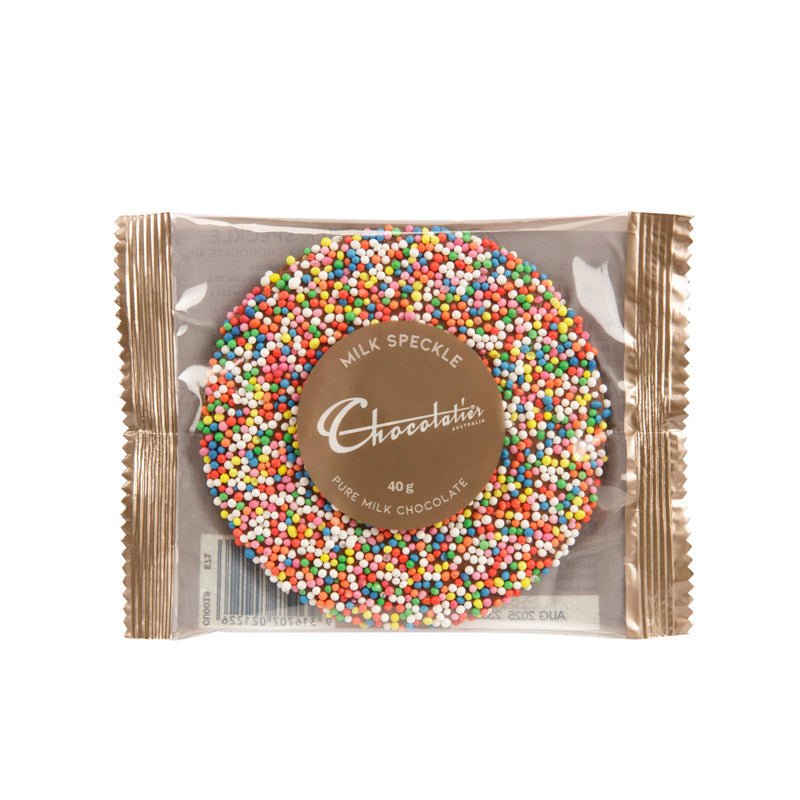 Chocolatier Australia Pure Delight Milk Chocolate Speckle 40g