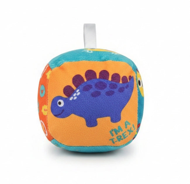 Dinosaur Soft Toy on white background