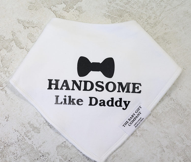 Handsome like daddy Baby Bib
