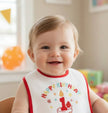 Happy Birthday Baby Bib on baby