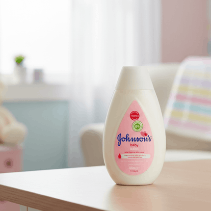 Johnson lotion in a baby nursery