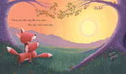 Love You Now and Forever story book pages with tress and animals