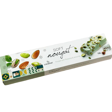 Luxury Nougat Bar Pistachio on a white background