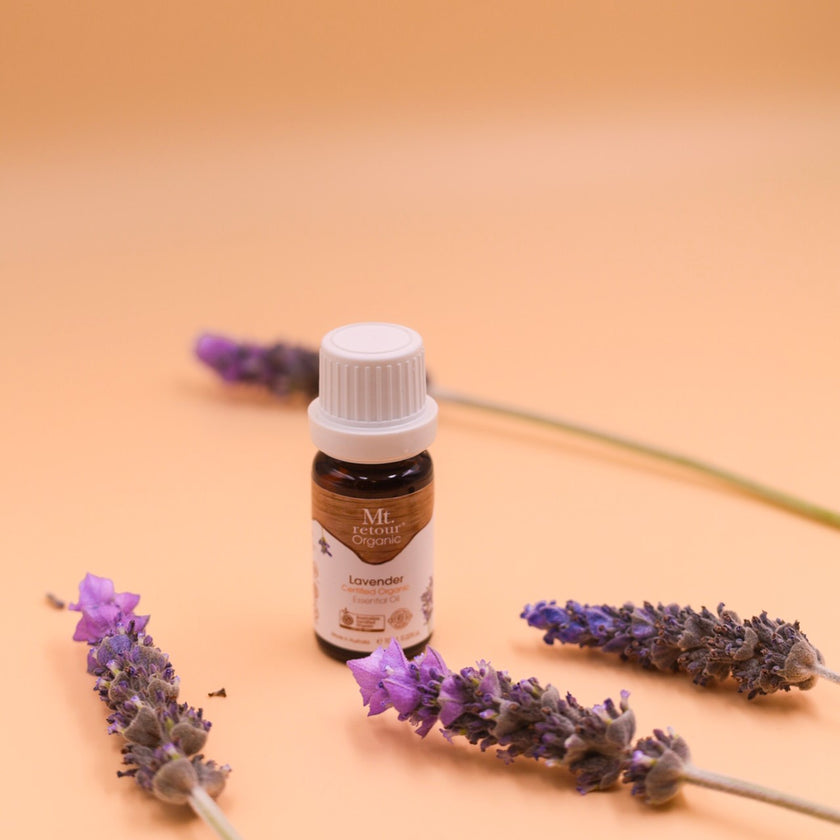 Lavender certified organic essential oils.