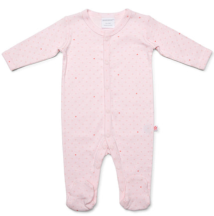 Marquise Pink hearts Cotton Baby Grosuit