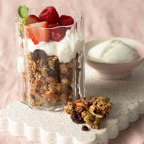 granola in glass
