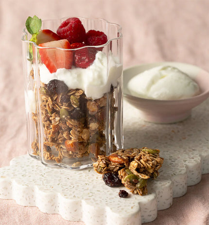 granola in glass