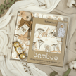 organic baby gift box with safari animal print baby gifts