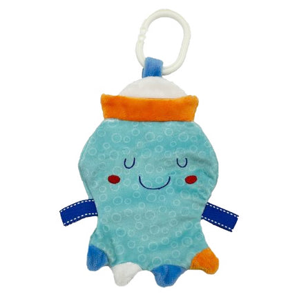 Octopus Sensory Toy for Babies – Eco-Friendly Pram Toy with Tags & Crinkle