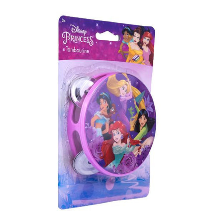 Disney Princess tambourine in packaging with character images on a white background