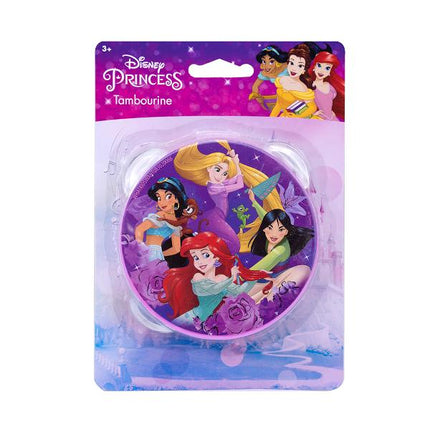 Disney Princess tambourine in packaging with character illustrations on a white background