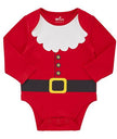 red Santa Christmas Baby Bodysuit