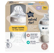 Tomme Tippee baby bottle packaging with text on a white background