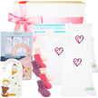 Baby gift set with clothes, face washers, and socks for triplets  from The Baby Gift Company.