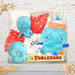 Under The Sea Personalised Baby Gift Hamper with cure octopus baby toys and chocolates