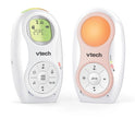 Two VTech baby monitors on a white background