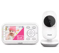 Vtech baby monitor with display and camera on a white background