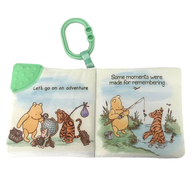 Winnie the Pooh Baby soft book with Pooh, Tigger, Piglet and Eeyoreon a white background