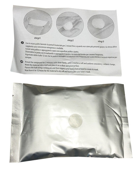 White mold mix pack with application instructions on a white background