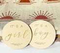 wooden baby plaques for boy and girl