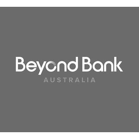 Beyond Bank Australia logo on a gray background