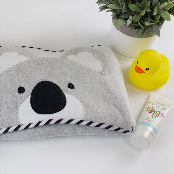 Novelty Bath Towels next to yellow duck