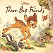 Disney book cover featuring Bambi, Thumper, and Flower in a forest setting.