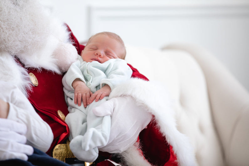 baby and santa for christmas
