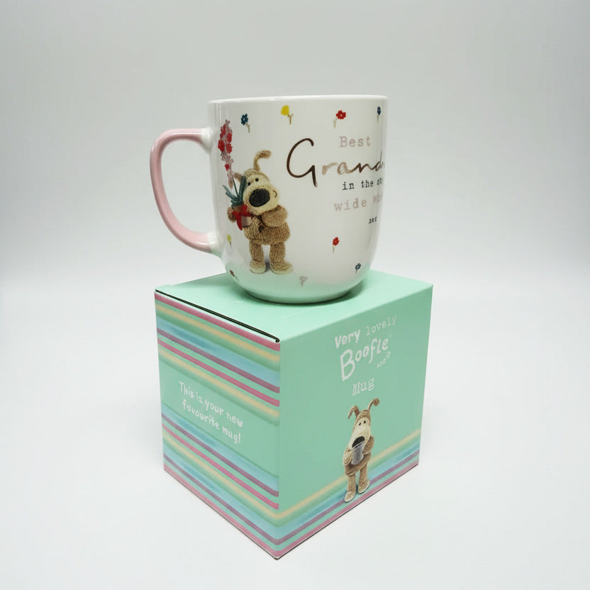 China best grandma mug on top of a green Boofle gift box