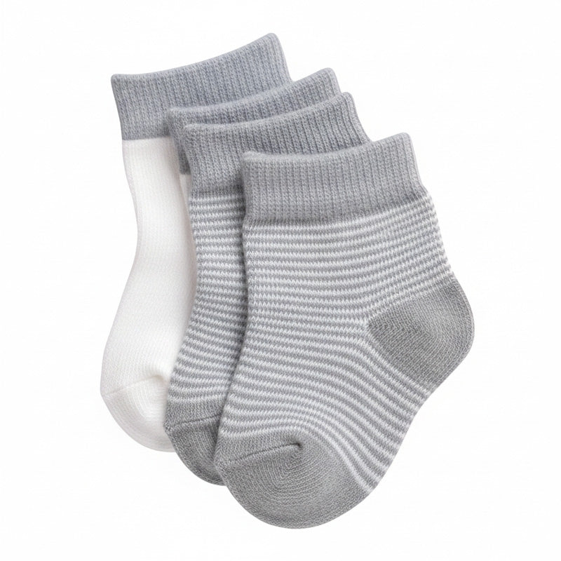 Playette 2 Pack Preemie baby Socks on a white background