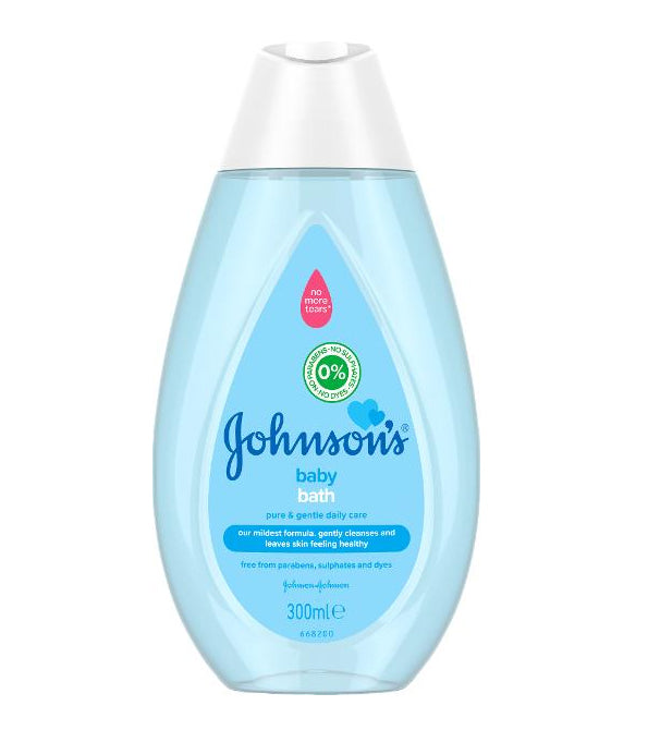 Johnson's baby bath bottle on a white background