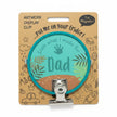 Kids Artwork Clip for Dad magnetic fridge artwork holder with clip and green circular design