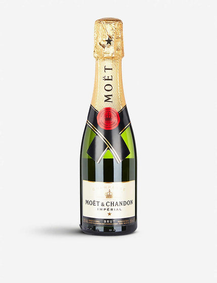 Moét champagne bottle on a white background