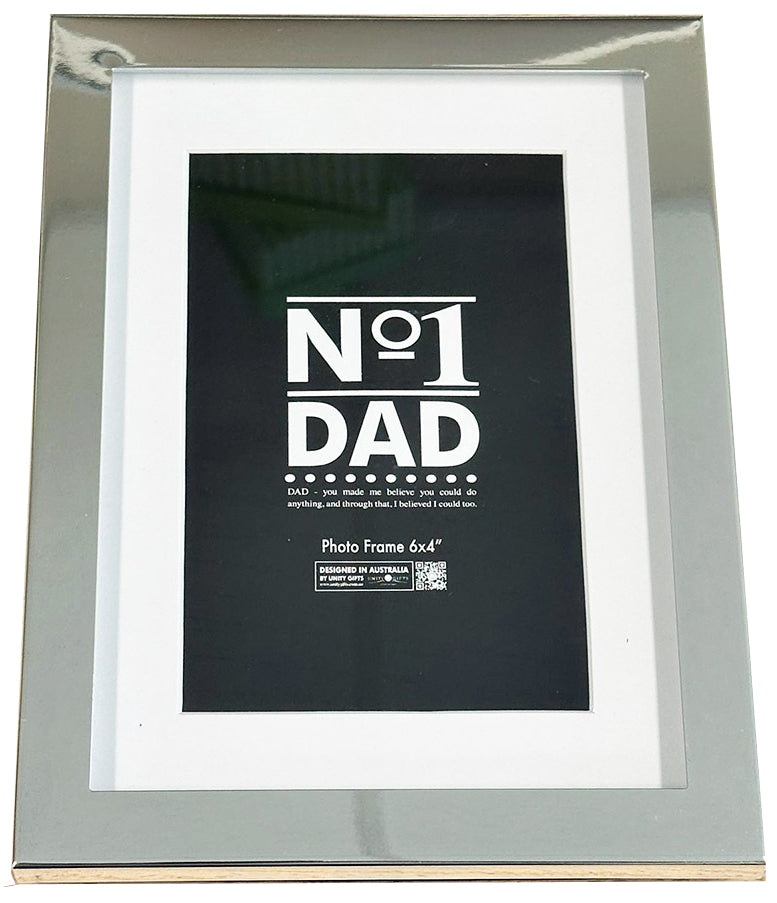 Number One Dad Silver Photo Frame