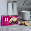 Heavenly Mixed Red Fruit Berry Oat Biscuits made with wholegrain oats and flaxseeds on a table