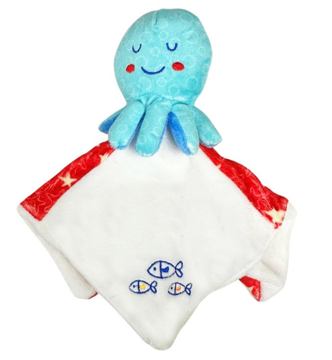Octopus Comforter Newborn Rattle Toy