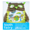 Tooth fairy pillow pal with owl design in packaging