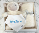 custom baby name bib and gift box