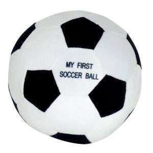 Small soccer ball with 'My First Soccer ball'