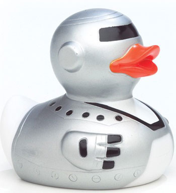 Space Cadet Duck bath toy