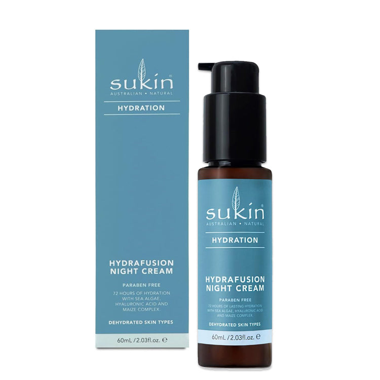 sukin night cream australia, hydrating night cream bottle and box