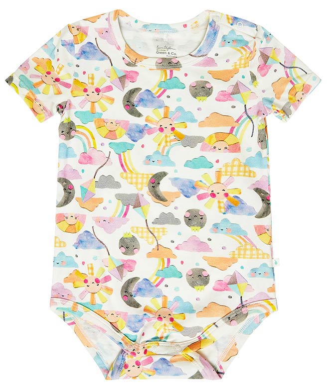 Short Sleeve Organic Cotton Bodysuit