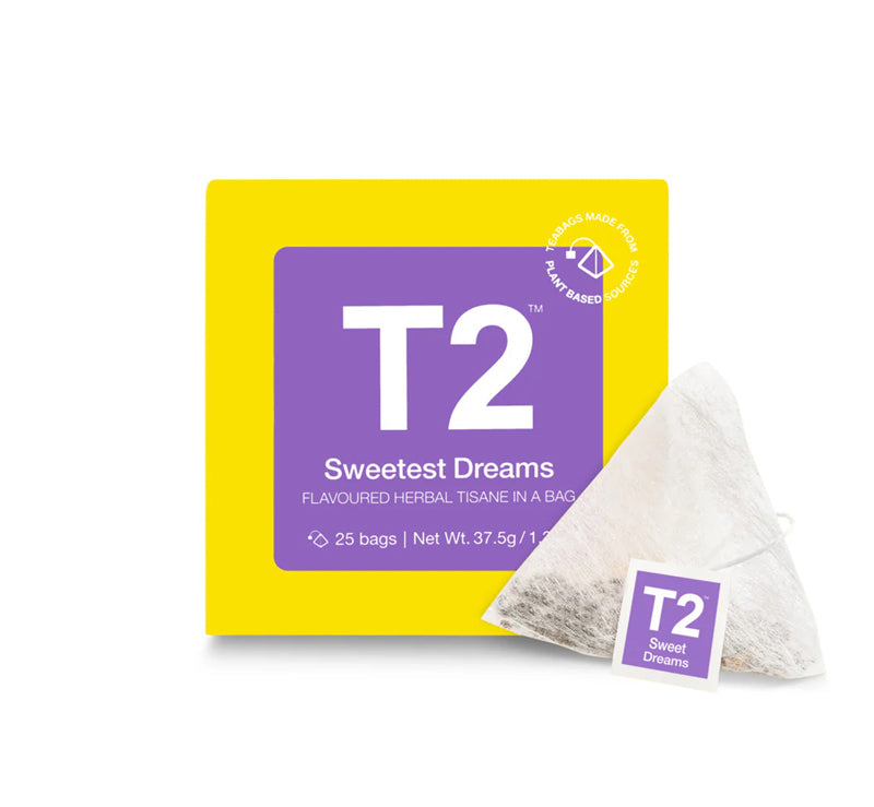 Sweetest Dreams calming herbal tea bag cube with chamomile and lavender