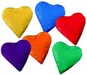 Set of colourful Vegan chocolate heart-shaped